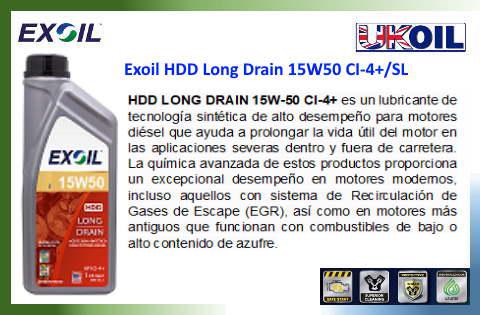 Exoil HDD Long Drain 15W50 CI-4+/SL
